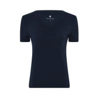 Navy slim-fit bambus t-shirt med v-hals, JBS of Denmark (dame) - 