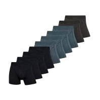 10 par Claudio bambus underbukser til mænd sort, grøn, koksgrå - 