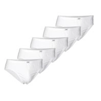 5-pak hvide JBS brief underbukser til mænd - 