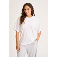 Hvid oversized t-shirt dame JBS of Denmark -