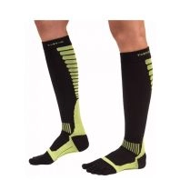TOETOE Sports kompressionsstrømper med tæer sort/grøn -