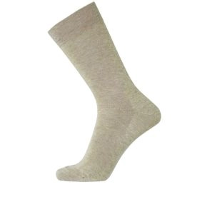 Beige Egtved bomuldsstrømper uden elastik - Str. 45-48 - Sokker str. 48