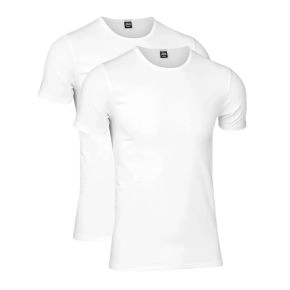 2-pak hvide JBS t-shirts til mænd str. medium - Str. medium