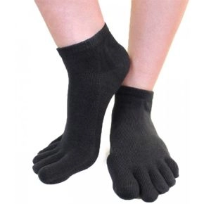 Ankel Tåsokker TOETOE Essential, Sort (Korte Sokker) - 