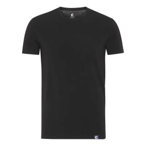 T-shirt med merinould, mand, Coastland of Denmark, sort - 