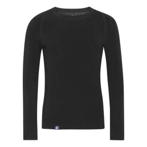 Langærmet t-shirt med merinould, mand, Coastland of Denmark, sort - 