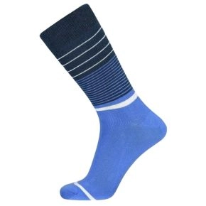 JBS sokker, blå med striber, str. 40-47 - Sokker str. 47