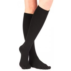 Knæhøje TOETOE tåstrømper, Sort - One-size - 