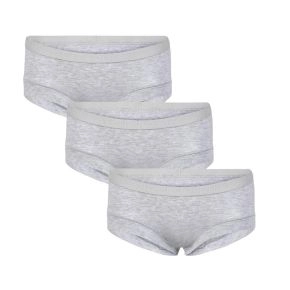 3-pak bambus hipster trusser til piger, JBS of Denmark, lysegrå, str. 9/10 år - Tøj størrelse 9 år