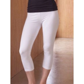 Decoy capri bomulds leggings (3/4 længde) hvid - Leggings