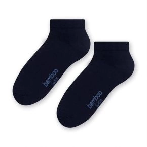 Navy Bambus Ankelstrømper (Korte Strømper), Str. 35-37 - Sokker str. 35