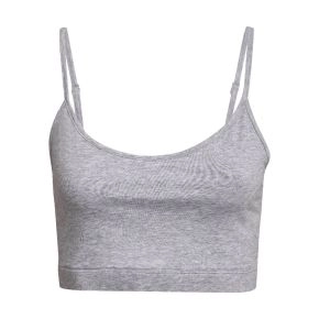 Bambus BH-top med smal strop, JBS of Denmark, grå, str. XS - Str. XS