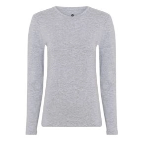 Langærmet bambus t-shirt, dame, JBS of Denmark, grå, str. XS - Str. XS