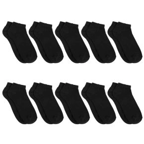 10 par sorte ankelsokker til damer str. 36-40 - Ankelsokker (korte sokker)