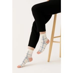 Korte ankelstrømper fra Socks CPH - Creme Tern str. 36-39 - Damestrømper