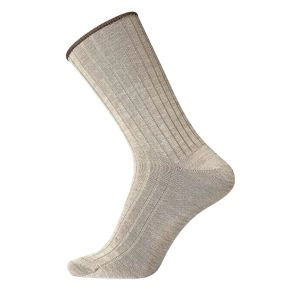 Egtved Uldsokker "Uden Elastik", Lys Beige, str. 45-48 - Sokker str. 48