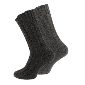 2 par uldsokker, alpaka, grå, str. 35-38 - Sokker str. 35