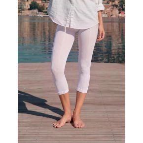 Decoy capri leggings (3/4-l&aelig;ngde) 60 denier hvid - Tr&oslash;jer til damer
