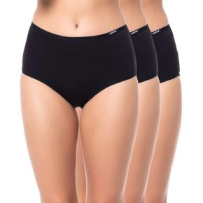 3-Pak Maxi Brief Trusser, Sort - 