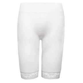 Hvide sømløse Decoy indershorts med blonder - Shorts - Damer