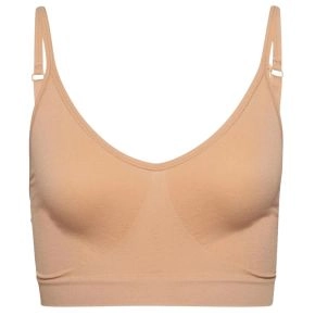 Decoy BH-top med smalle stropper, nude, str. XS - Str. XS