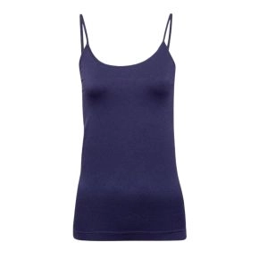 Decoy top med smalle stropper, dame, blå, str. large - Str. large