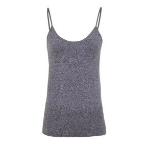 Decoy top med smalle stropper, dame, grå, str. large - Str. large