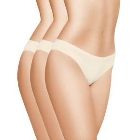 3-pak bambus brief trusser, råhvid, str. XL - Str. XL