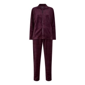 Velour Hjemmesæt fra Decoy, Bordeaux Rød-2XL - Str. 2XL