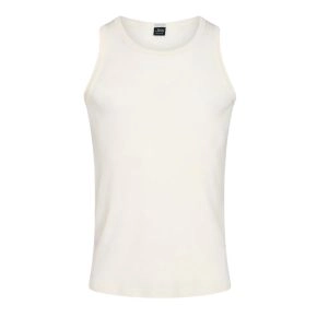 Tank-top i 100% merino uld til mænd, JBS, hvid, str. 2XL - Str. 2XL