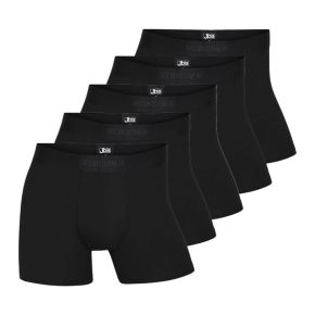 5-pak JBS bambus boxershorts i gaveæske, sort, str. medium - Str. medium
