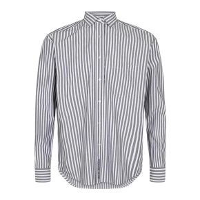 Stribet pyjamasskjorte fra JBS of Denmark, unisex, grå, str. 2XL - Str. 2XL