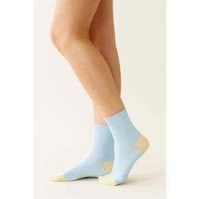 Socks CPH Damestrømpe - Shine Pudder blå - Socks CPH 5 par for 175 kr.