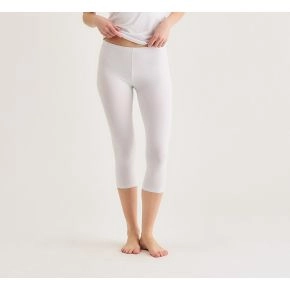 Hvide bambus capri leggings (3/4 længde) fra Decoy - Leggings