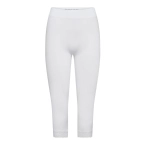 Decoy capri  leggings (3/4 længde)med blondekant hvid - 
