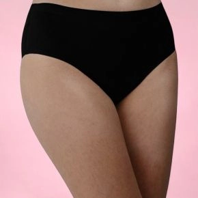 Sorte sømløse menstruationstrusser - Trusser