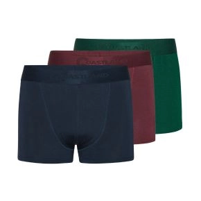3-pak Coastland bambus boxershorts, navy, grøn og bordeaux - Sorte Sokker