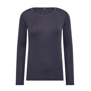 Langærmet t-shirt i 100% uld til kvinder, JBS of Denmark lavendel - Trøjer til damer
