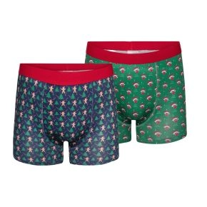 2-pak boxershorts med julemotiv i æske, str. 2XL - Str. 2XL