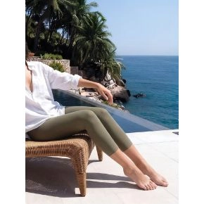 Grønne sømløse Decoy Capri leggings (3/4 længde) - Bukser, leggings og shorts