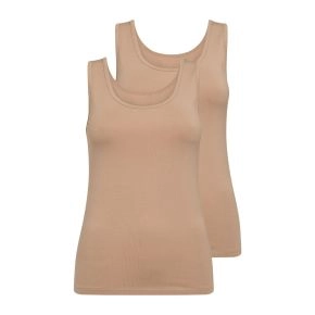 2-pak sandfarvede bambus toppe (dame), Decoy - 