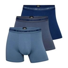 3-pak JBS bambus boxershorts, blå mix - Løse strømper