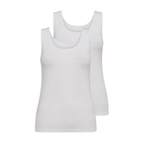 2-pak hvide bambus toppe (dame), Decoy str. 3XL - Str. 2XL