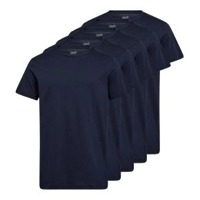 5-pak navy t-shirts til mænd str. medium - Str. medium
