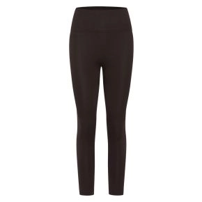 M&oslash;rkebrune s&oslash;ml&oslash;s Zebdia plain leggings (dame) - T&aring;sokker
