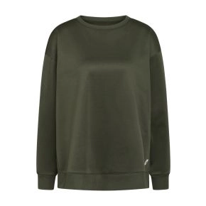 Army grøn Zebdia oversize sweatshirt (dame) Str. XL - Str. XL