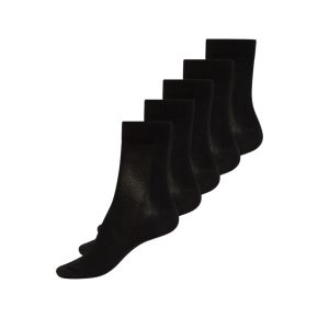 5-pak Zebdia basic løbestrømper - Sort str. 43-46 - Sokker str. 43