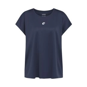 Navy Zebdia "Loose Fit" Sports T-shirt (dame) str. S - Str small