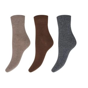 3 par Decoy uldsokker i æske grå, brun, begie str. 37-41 - Damer