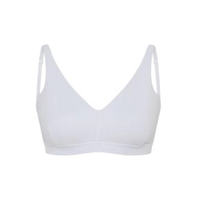 Hvid modal BH top - Korte toppe